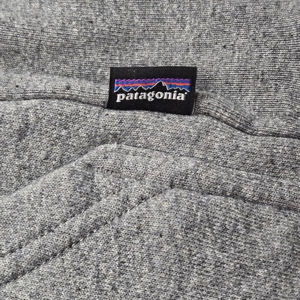 Patagonia‎ Uprisal Hoody Mens Medium Grey Striped Good Recycled Pullover Hoodie - Picture 4 of 15